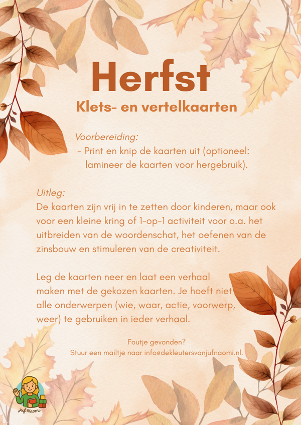 Herfst | Klets- en vertelkaarten