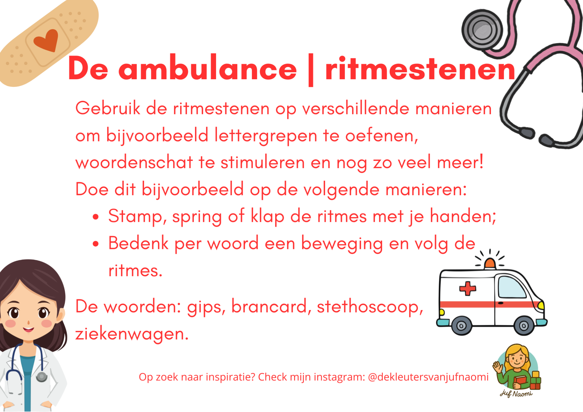 Ritmestenen - de ambulance