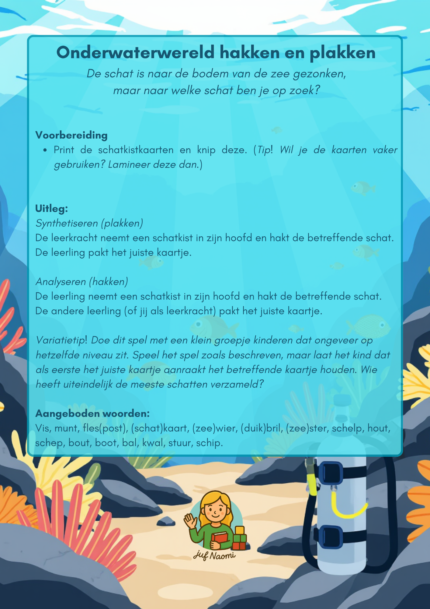 Onderwaterwereld | hakken en plakken