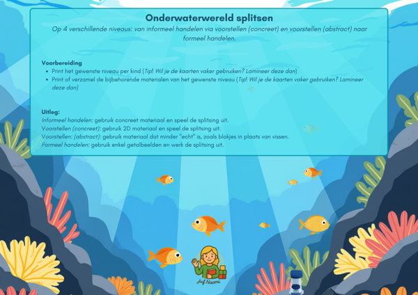 Onderwaterwereld | splitsen op 4 niveaus