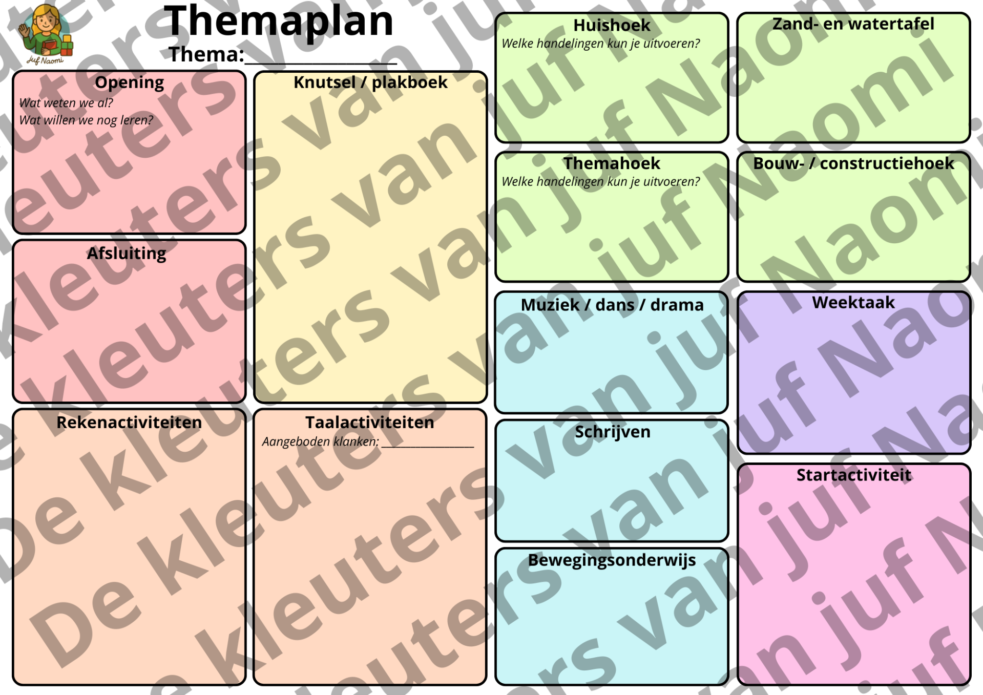 Themaplan | printable