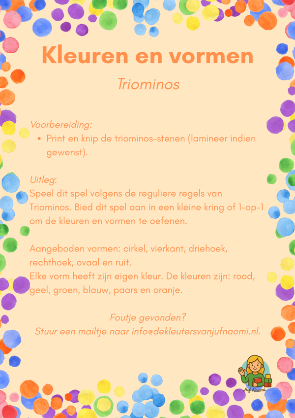 Kleuren en vormen | Triominos
