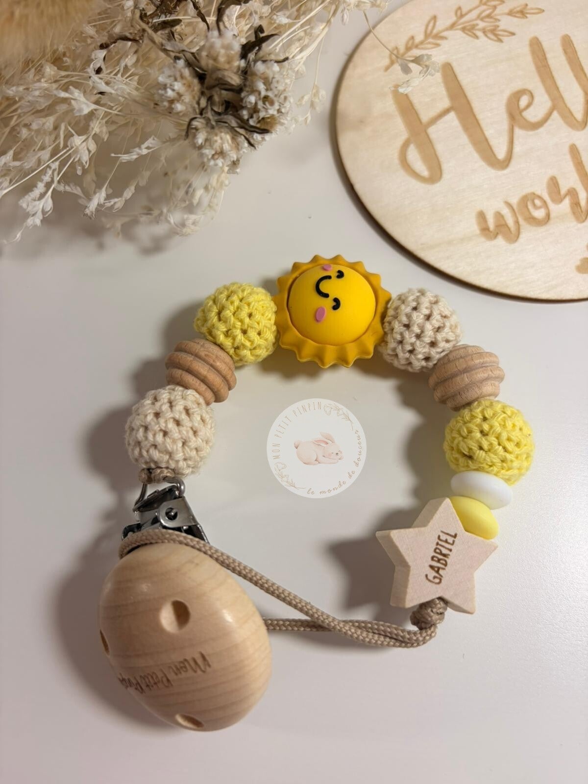 Attache tétine Sunshine