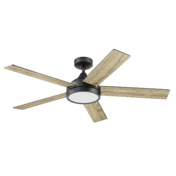 Harbor Breeze Camden 52-in Matte Black Fan