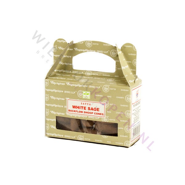 Satya White Sage Backflow Wierook Kegels (per pakje)