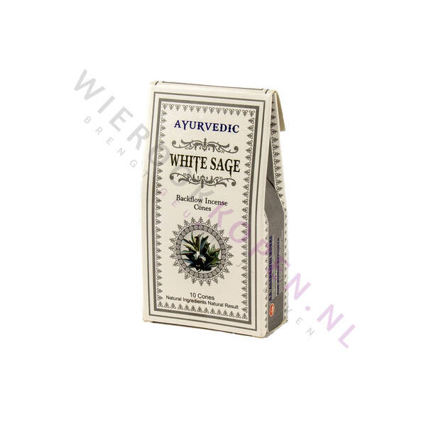 Ayurvedic White Sage Backflow Wierook Kegels (per pakje)