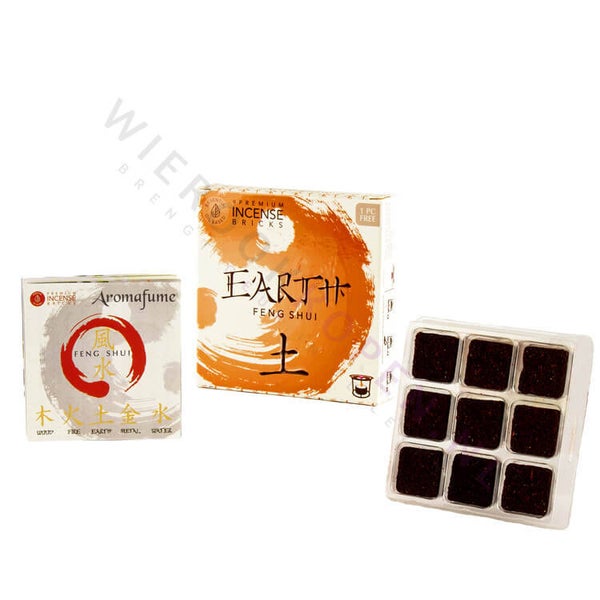Aromafume Feng Shui Aarde Element Wierookblokjes (per pakje)