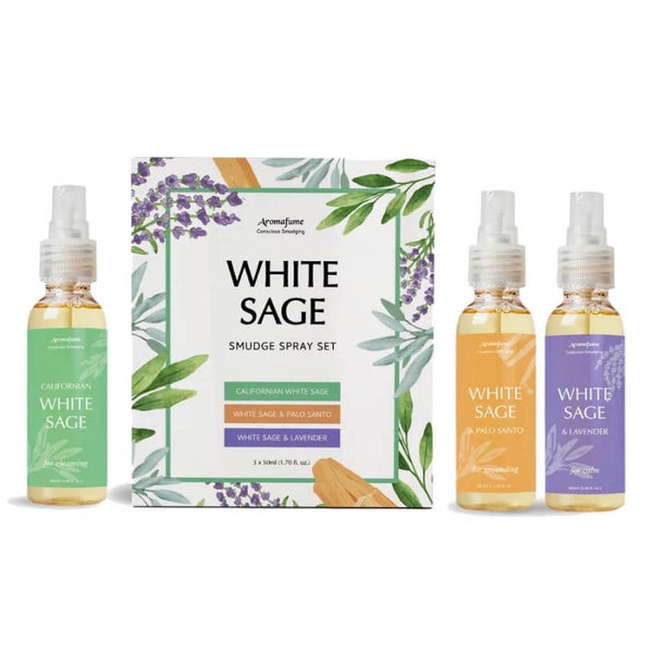 Aromafume White Sage Smudge Spray Gift Set (3 x 50 ml)