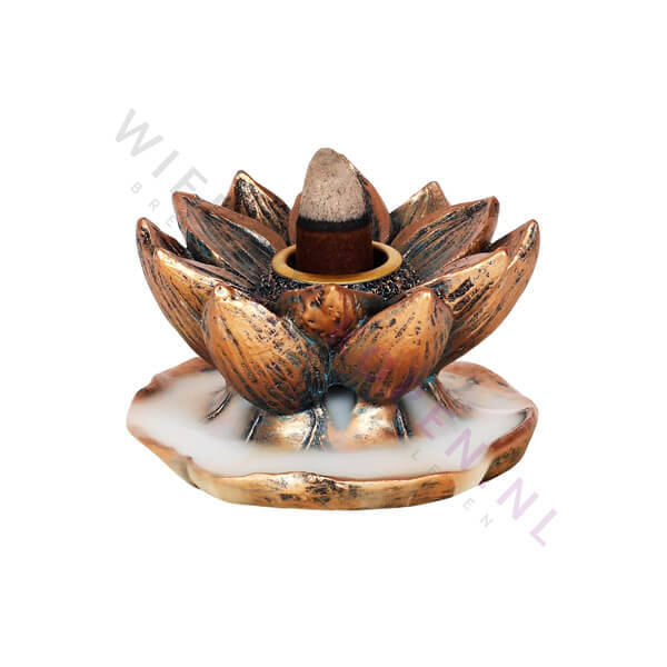 Backflow Wierook Houder Lotus Brons