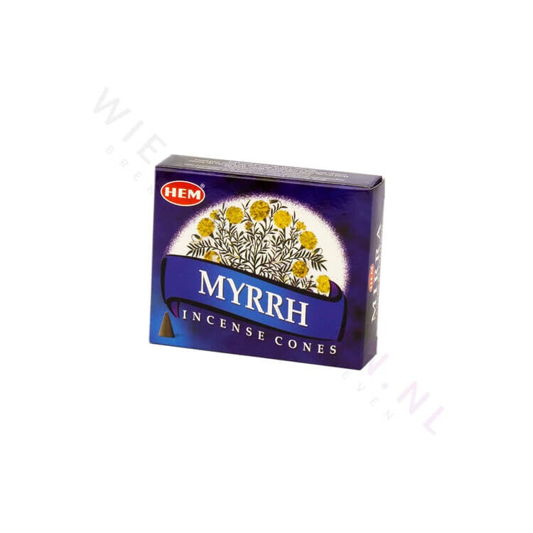 HEM Myrrh Wierook Kegels (per pakje)