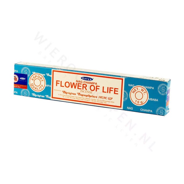 Satya Nag Champa Flower of Life Wierook (per pakje)