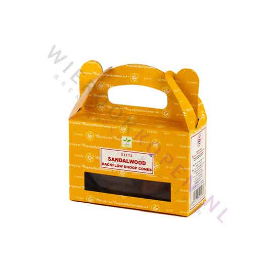 Satya Sandalwood Backflow Wierook Kegels (per pakje)