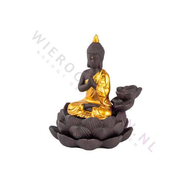 Backflow Wierook Houder Boeddha Op Lotus