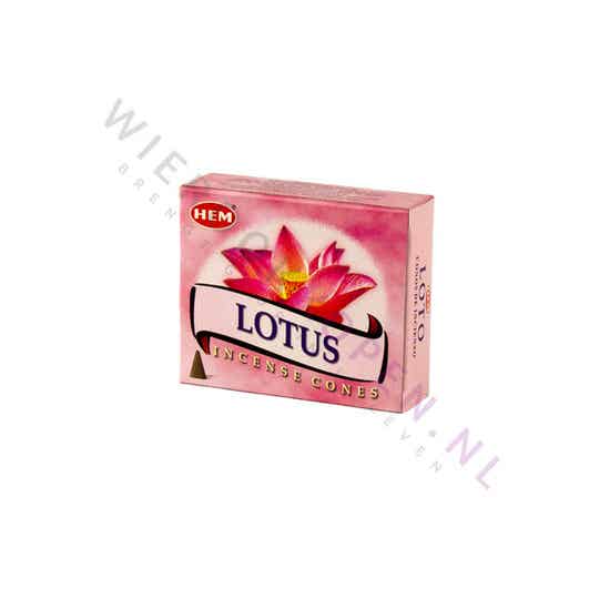 HEM Lotus Wierook Kegels (per pakje)