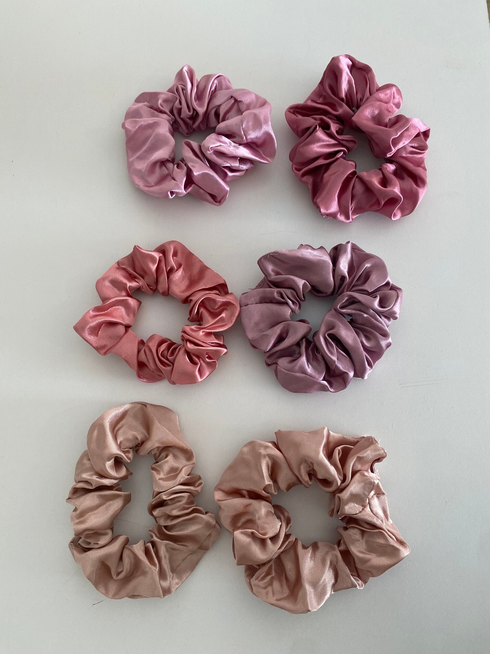 Scrunchies - oud roze