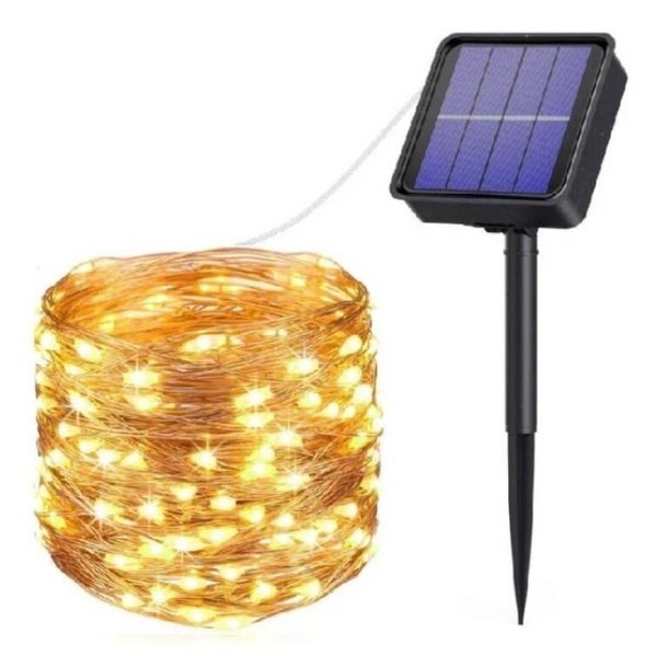 Ηλιακά Φωτάκια 20 Mέτρων 200 LED- Λευκό Θερμό 22289-400-50-05