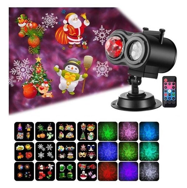 Εορταστικός Διπλός Προτζέκτορας Led με 12 Slides 21600-910-50-05