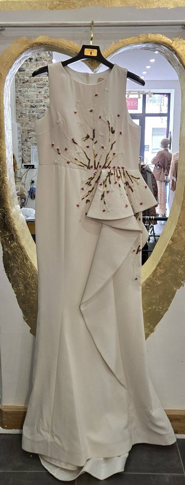 ROBE DE SOIREE EN CREPE LOURD EXTENSIBLE