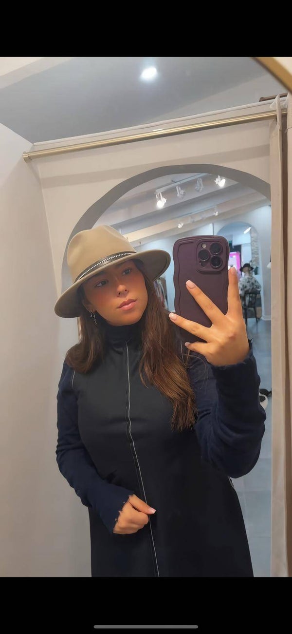 Chapeau liseré strass