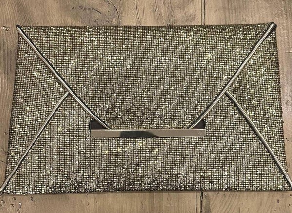 Pochette enveloppe pailletée