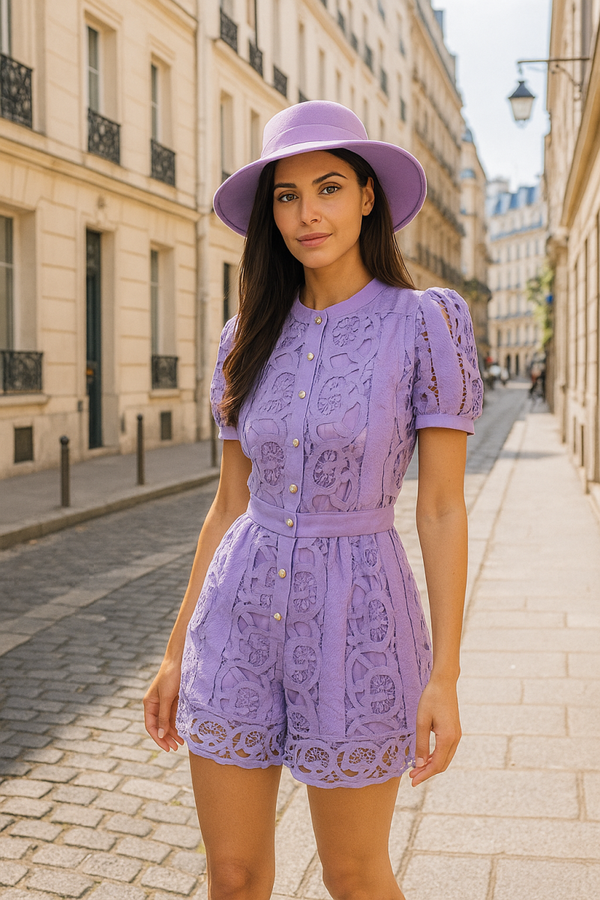 COMBI SHORT DENTELLE