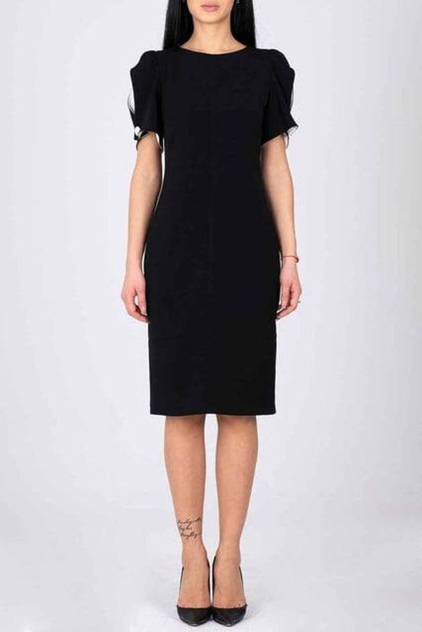 ROBE JACKIE EN CREPE BI-COLOR