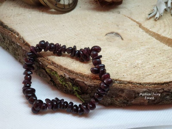 Bracelet Baroque "Grenat Rouge Almandin" A