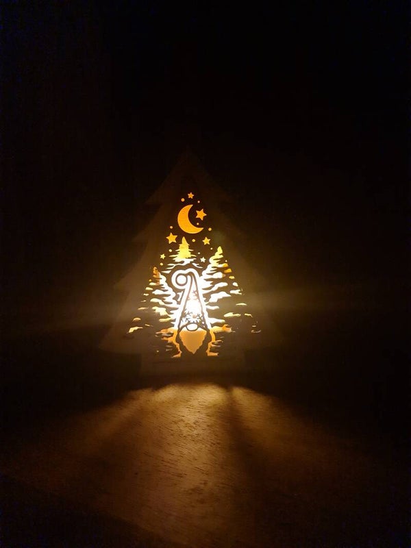 Houten kerstboom - Gnoom