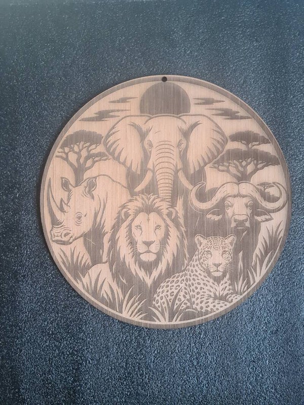 Decoratiebord - De Big Five