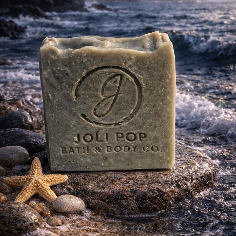 Coastal City Men's Soap Bar – Sea & Stone & Black Sea Fragrance – Handcrafted Cold Process Soap