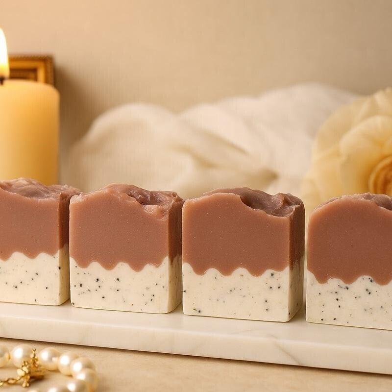 Dragon Fruit & Chia Seed Soap – Handmade Cold Process Moisturizing Bar