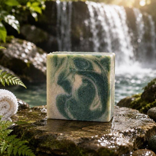 Fog & Fern Handcrafted Soap Bar - Fresh, Earthy Natural Soap for Daily Cleansing