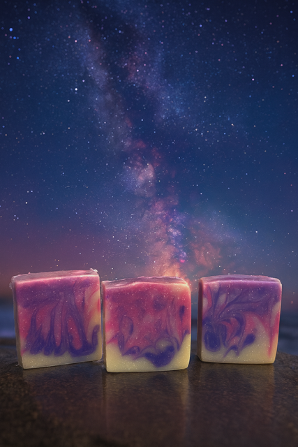 Galaxy Soap - Out of This World Leather Sandalwood & Lemon Handcrafted