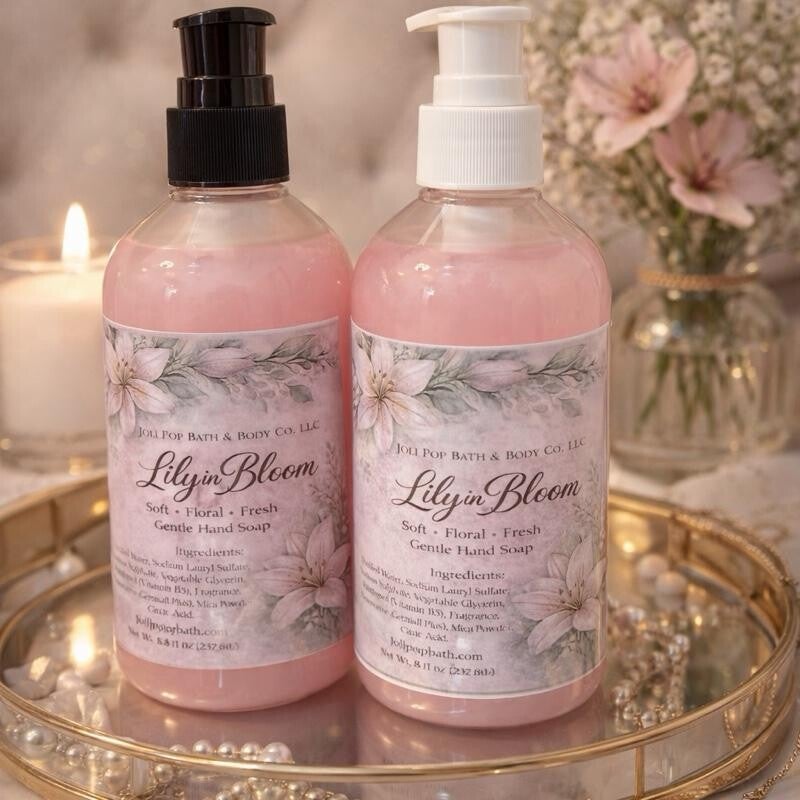 Lilly in Bloom Liquid Hand Soap Soft Floral Fresh Gentle Hand Soap