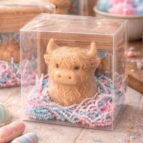 Fun Kids Cotton Candy Cow Soap with Trading Card Map & Story