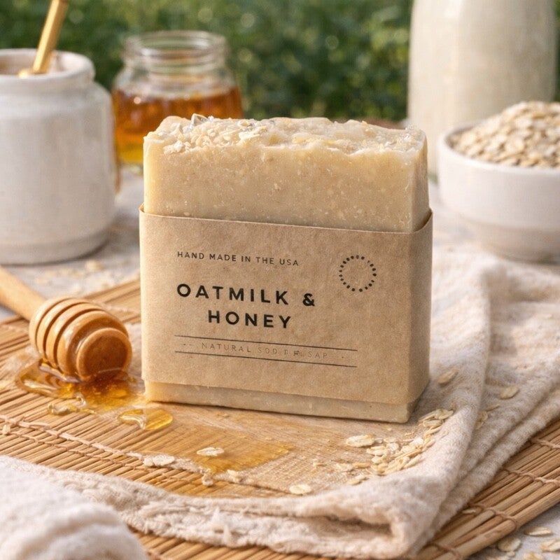 Oatmilk & Honey Soap - Handmade with Colloidal Oatmeal & Honey