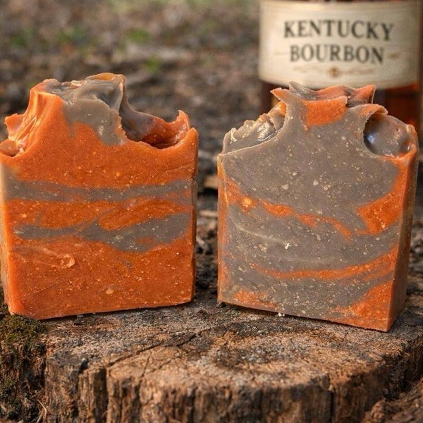 Rustic Whiskey Soap - Rich Smooth Bold Scent with Creamy Conditioning Lather for Daily Use - Masculine Fragrance with Depth and Character