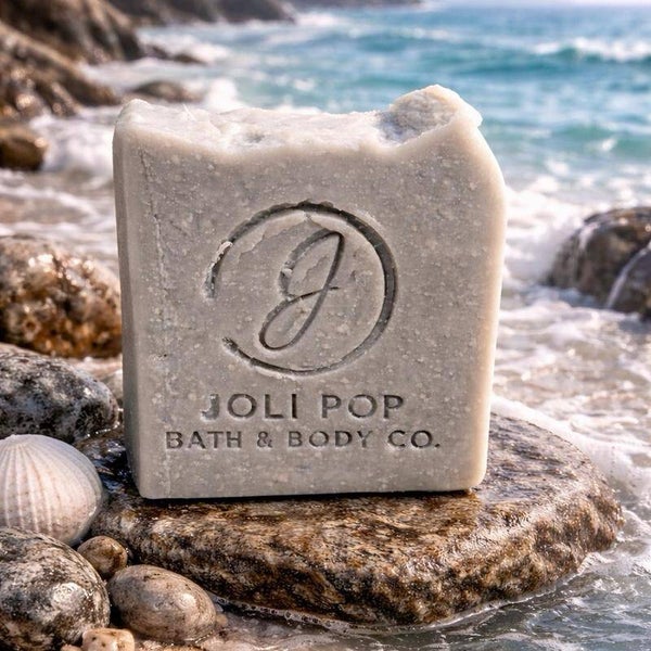 Sea & Stone Handcrafted Soap Bar – Ocean Breeze & Sea Stone Scent – Artisan Cold Process Soap