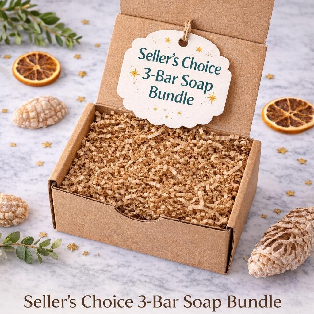 Artisan 3-Bar Handmade Soap Bundle. Seller’s Choice 3-Bar Soap