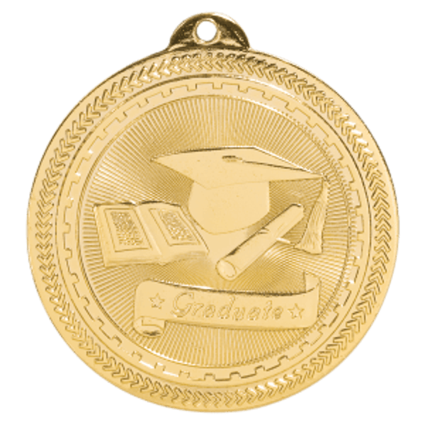 Graduation Medal - Gold & Silver 2"