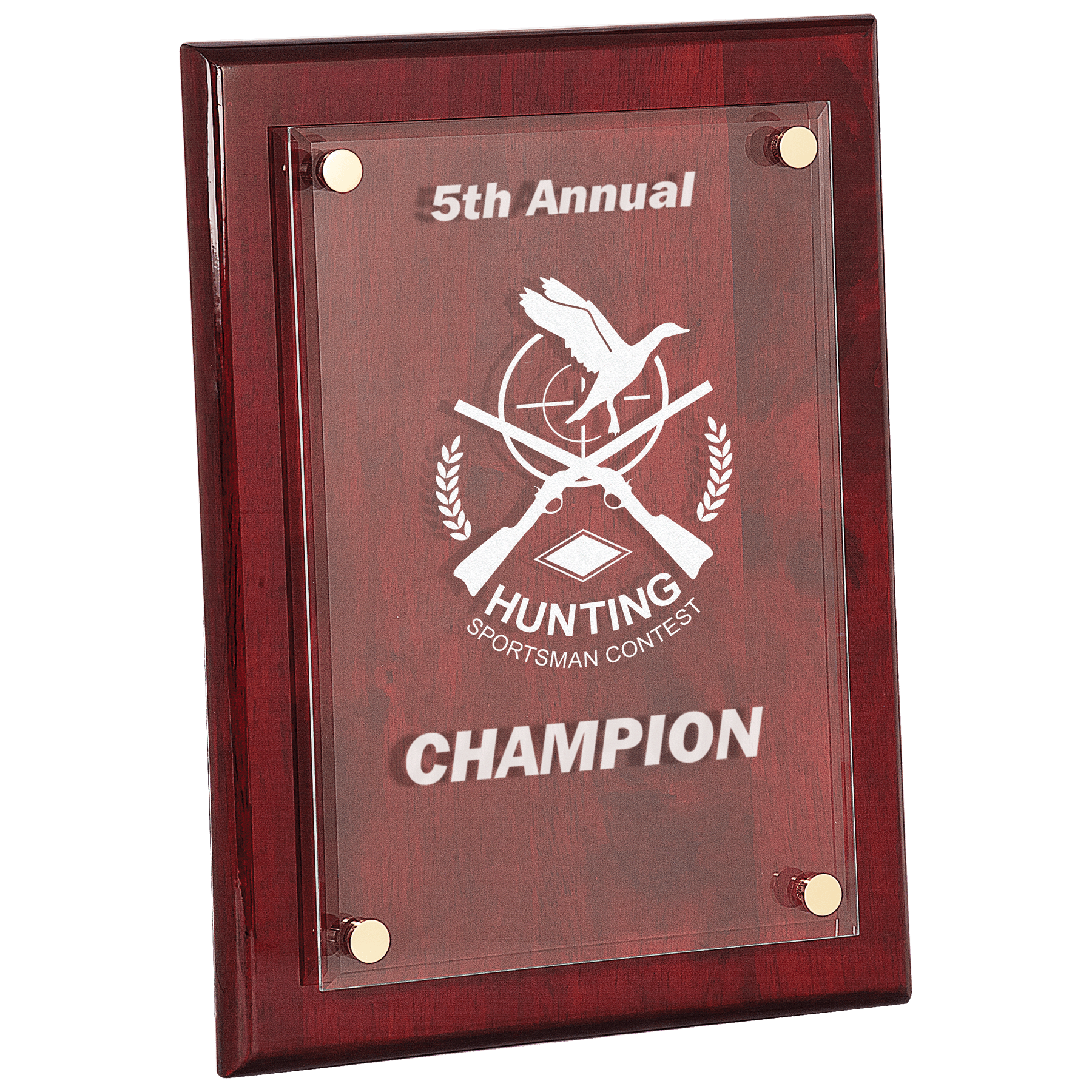 9x12" Wood & Acrylic Recognition Plaque- Laser Engraved FPA2912