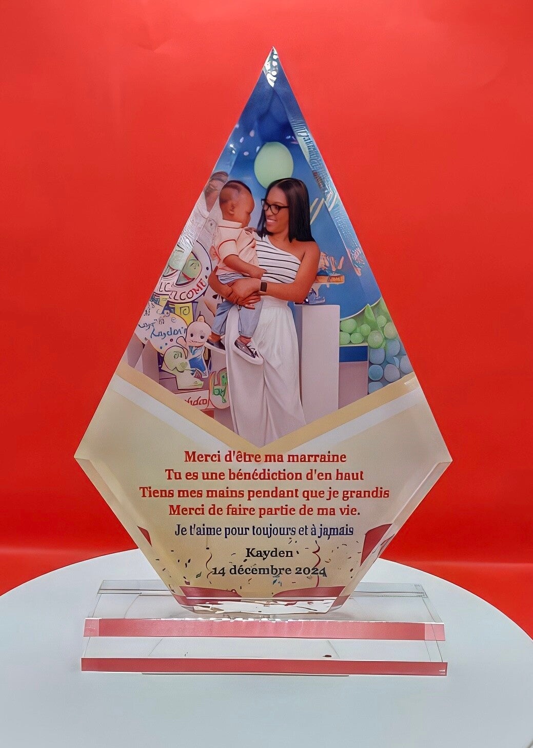 8.5" Acrylic award- Sublimation Print