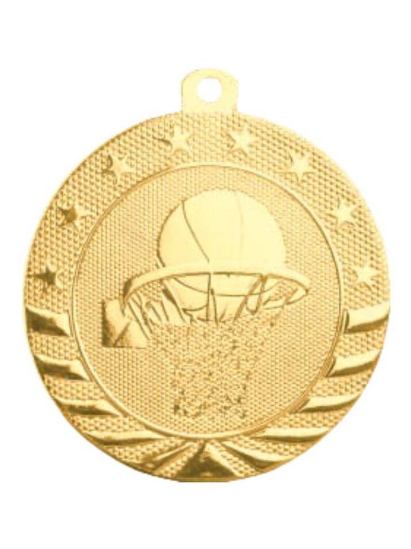Basketball Medal - Gold or Silver - 2"