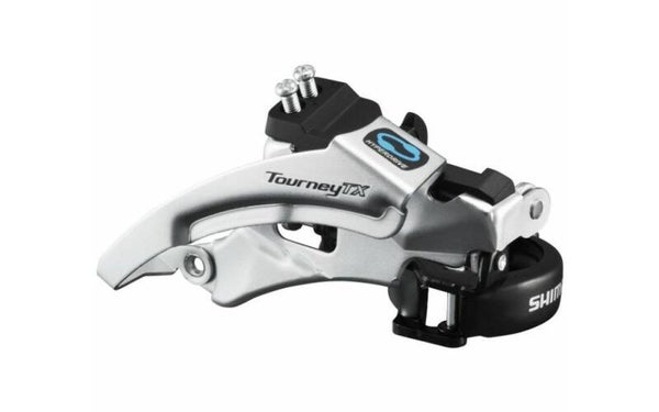 Voorderailleur 7/8 speed Shimano Tourney FD-TX800 Top Swing - lage klem - 42-48T - zwart