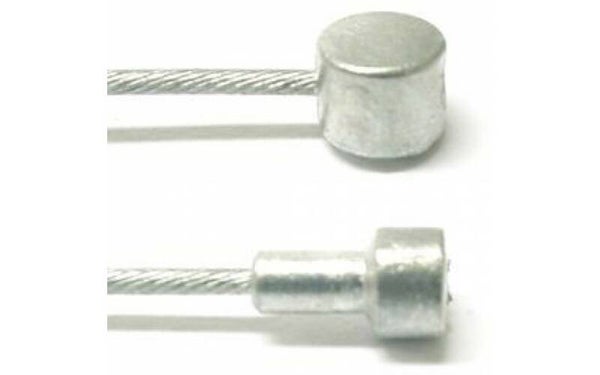 Achterrem binnenkabel Edge 2.25 meter RVS met 2 nippels