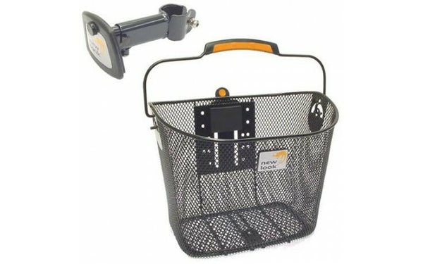 Fietsmand New Looxs Toscane Smartlock afneembaar - titanium of zwart 