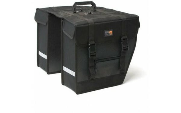Dubbele fietstas New Looxs Hybride Take Away - zwart - 26 liter handvat 