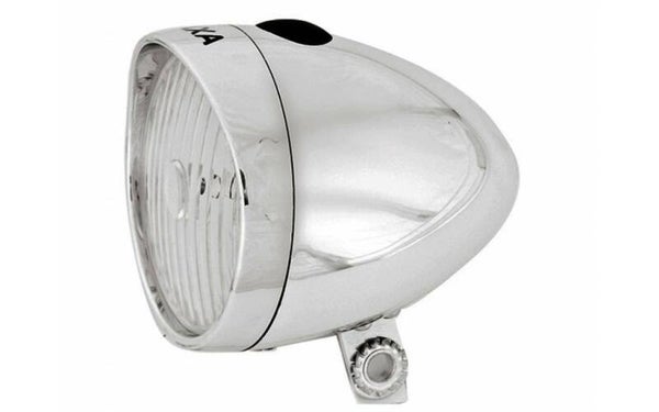 Koplamp Axa Classic op batterijen - zilver