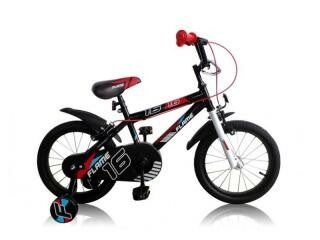 kinderfiets flame 16" met steun wielen 