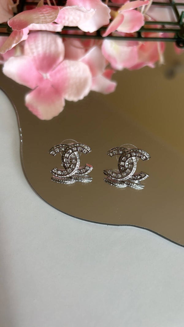 Orecchini grandi brillantini cc